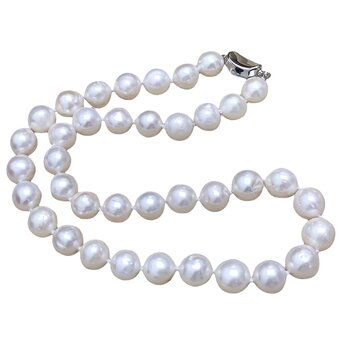 Extra large natural freshwater pearl necklace collarbone chain necklace