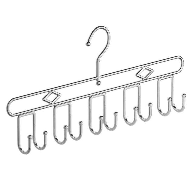 Stainless steel multi-function suspender hook clothes rack