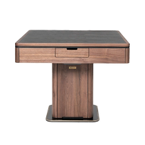 Queyou black walnut mahjong machine official fully automatic home new Chinese style H880T solid wood mahjong table