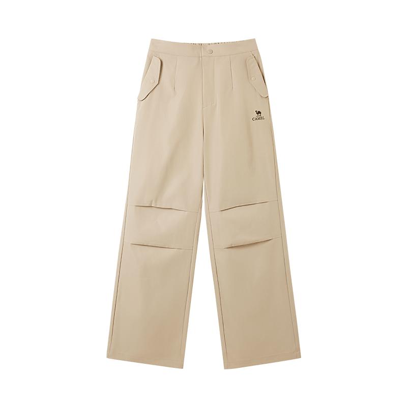 Camel Women's Straight Work Casual Pants