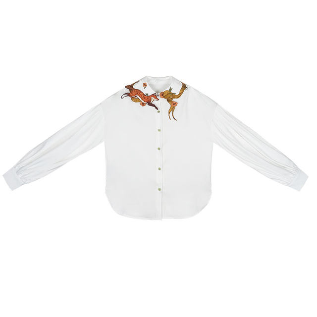 Kamo 2022 Spring Zihu Story Retro Shirt