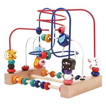 Early education educational bead-twirling toys cultivate hand-eye skills