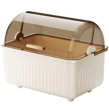Transparent and visible storage rack, flip cover with dustproof