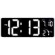 Living room digital electronic plug-in table clock luminous wall clock
