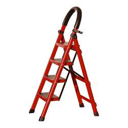 Household Ladder for Moving, Foldable Ladder, Thickened and Heightened A-Frame Ladder, Small and Lightweight Climbing Ladder, Super Stable Step Ladder for Housewarming
