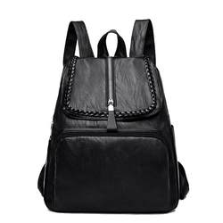 Backpack Women 2023 New Fashion Versatile Korean Style Trendy Women's Backpack Large Capacity Soft Leather Travel Small School Bag