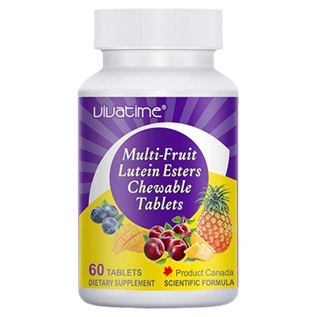 North American high-end imported time key Vivatime blue and yellow visual tablets for middle-aged and elderly people special fruit lutein