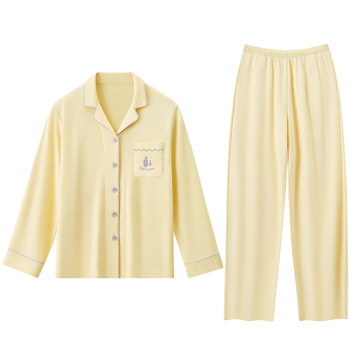 Hongdou home class a antibacterial and anti-mite pure cotton pajamas