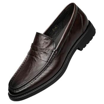 Zro zero slip-on business casual leather shoes