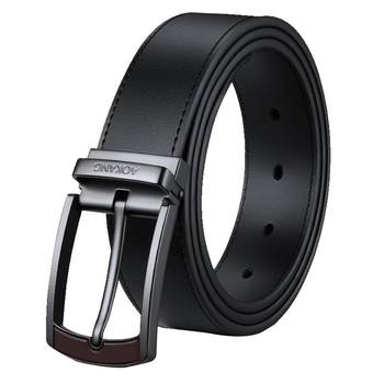 Aokang men's belt cowhide new style pin buckle belt