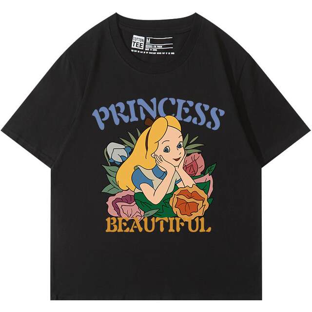 Trendy printed short-sleeved T-shirt for women