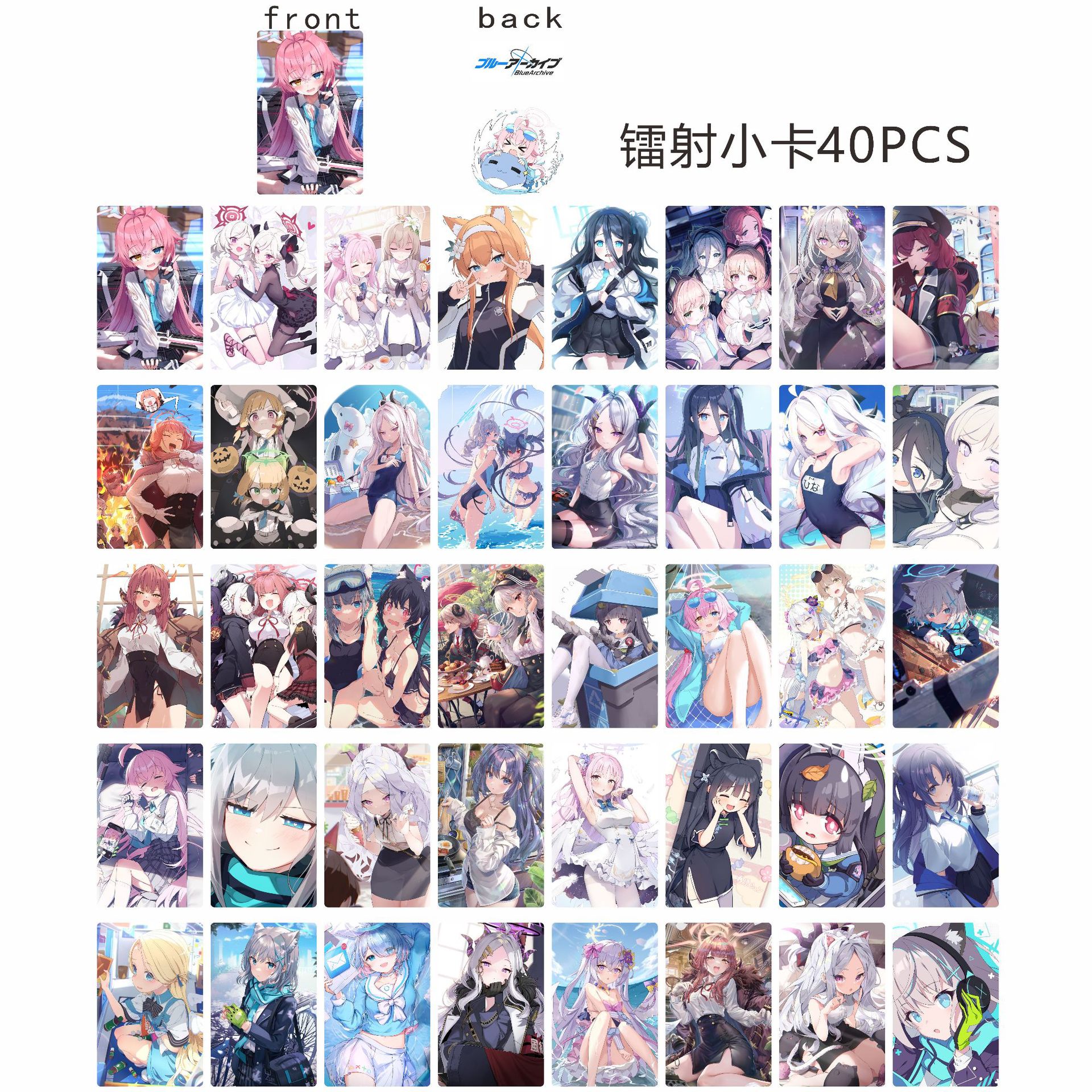 [มีสินค้าพร้อมจำหน่าย] เข็มกลัดรูปแบบสองชั้นของ Blue Archive ปั๊มฟอยล์สีทอง ทำจากแผ่นโลหะสีสันสดใส สินค้าอนิเมะของแท้จากผู้ผลิต ของขวัญสะสมสำหรับแฟนคลับ