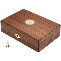 Jewelry box storage box solid wood 2024 new high-end exquisite Nordic country walnut wedding gift hand jewelry