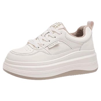 Saturday 2025 super hot velvet thick soled white shoes for women