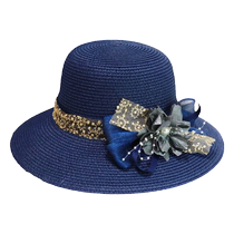 Hat womens summer sun hat flower straw hat sun protection sun hat big brim seaside travel beach hat cool hat basin hat