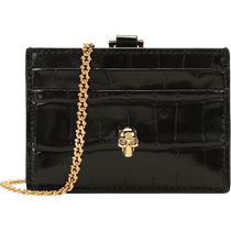(Self-operated) Second-hand 99 new unused Alexander McQueen womens cow leather neck bag card holder card holder
