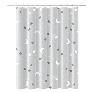 高档浴帘防水防霉淋浴隔断卫生间浴室洗澡免打孔杆遮挡门帘速干布