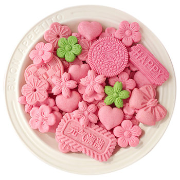 Birthday baking cake decoration cookies sakura pink