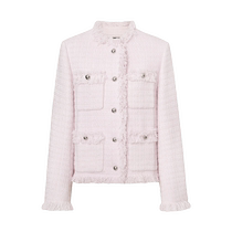 MOCO2023 new winter product heavy-duty woven box-type hand-brushed jacket with flash onion shoulder pads MBC4COT041