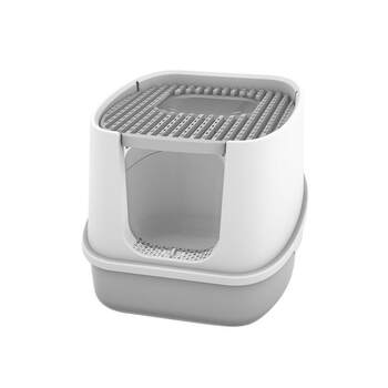 Fully enclosed cat litter box anti-odor ejection type super large size