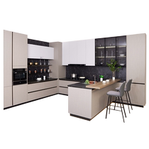 Gold Kitchen Cabinet Economical Cupboard Set as a whole Kitchen Cabinet Mix-in-shape Custom