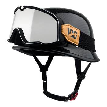 Carbon fiber german retro soldier helmet can wear 65 head circumference