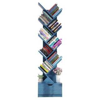 Simple modern children's bookshelf shelf floor-to-wall tree-shaped simple small living room bookcase storage home