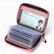 Genuine soft leather multifunctional antimagnetic card holder for men and women