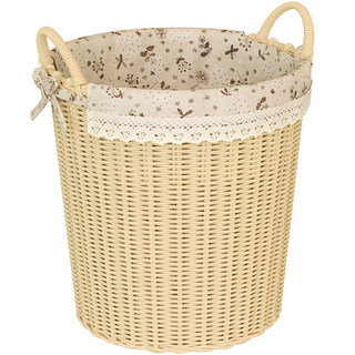 仿藤编脏衣篮家用高颜值脏衣篓脏衣服收纳筐大容量网红洗衣篮子