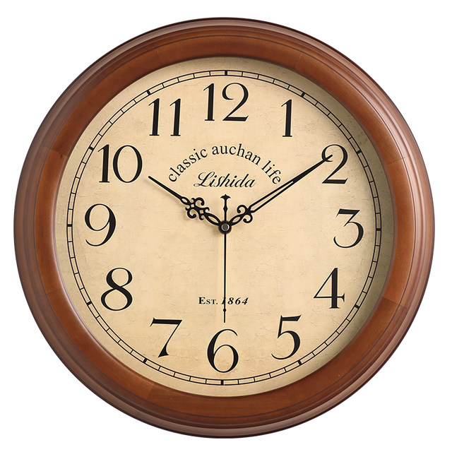 New Zealand imported pine American simple wall clock