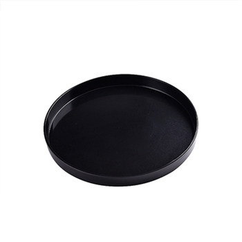 Tray round water cup melamine simple home living room disc plastic plate hotel tea cup storage tray light ຟຸ່ມເຟືອຍ