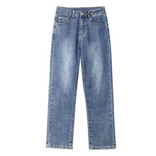 Women's straight jeans 2025 new high waist slimming