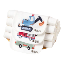 Childrens pure cotton sweat-absorbent towel for kindergarten with name embroidered on the back cotton large sweat-absorbent towel for boys and girls category a