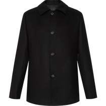 (Cashmere) Lilanz Official Woolen Coat Mens 2024 Winter Business Lapel Warm Cotton Jacket