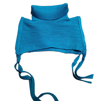 Personalized fashionable high-neck ribbon versatile solid color scarf