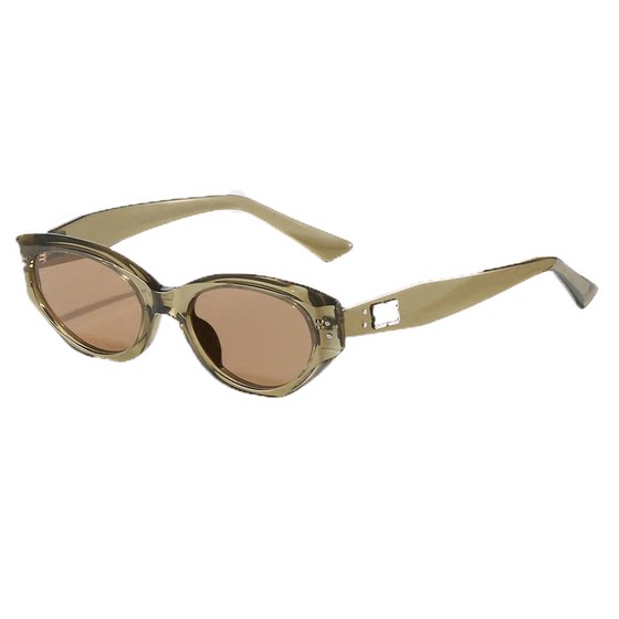 Jennie same sunglasses for women cat eye frame gm glasses polarized 2025 new anti-ultraviolet sunglasses round face