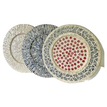 Vietnam round shell placemat cafe western placemat hotel special tray bohemia large insulated placemat