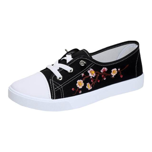 YH5 low top round canvas shoes for women in summer breathable