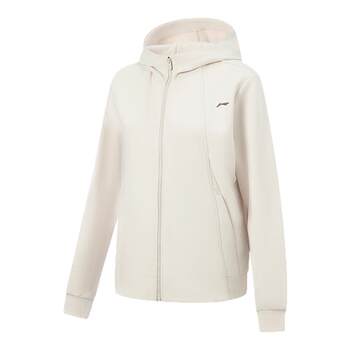 Li ning ໃຫມ່ hooded cardigan sweatshirt ເສື້ອກິລາສໍາລັບແມ່ຍິງ