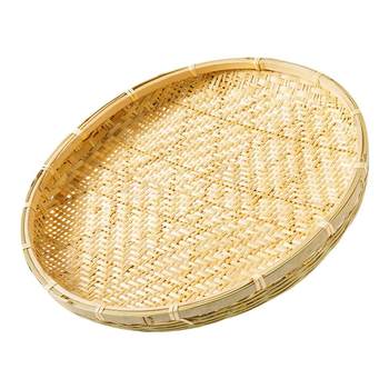 Bamboo sieve round pore dustpan bamboo weaving screen