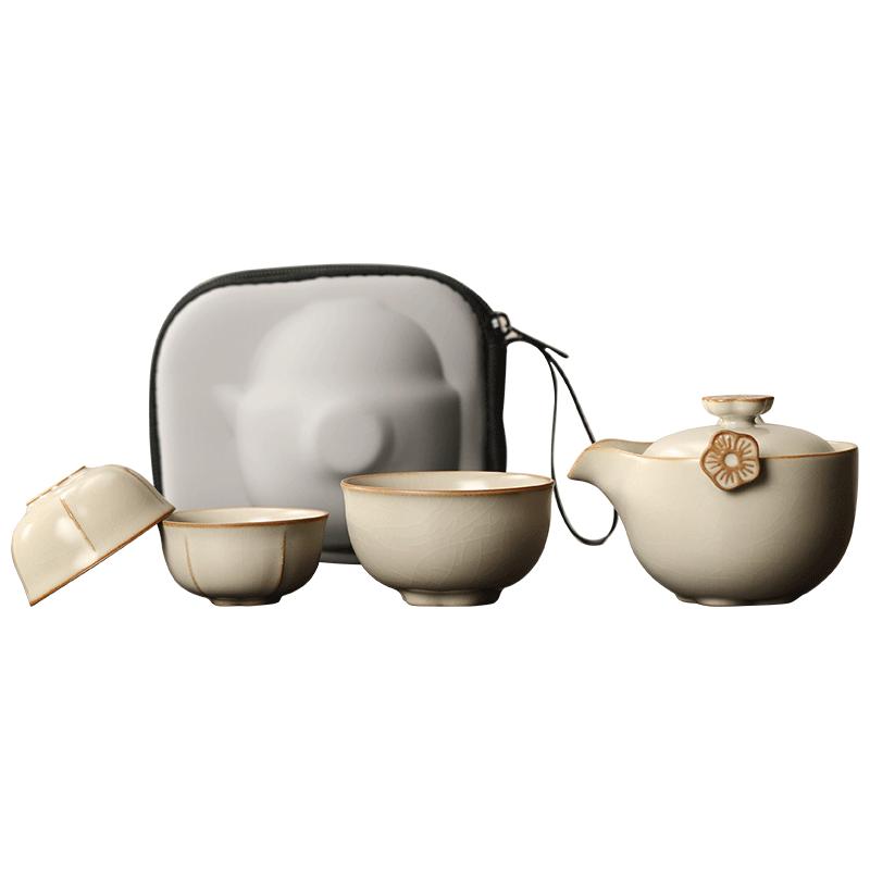 Portable tea set drink for women a pot and a cup for each person