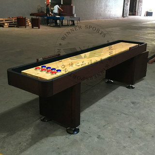 Wenle solid wood shuffleboard table standard large factory craft shuffleboard table home new fitness equipment shuffleboard table