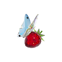 (Chinese Valentines Day gift) Swarovski Idyllia butterfly and strawberry ornaments collection gift