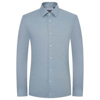 【可机洗羊毛】报喜鸟秋季新款商务正装男士长袖打底衬衫内搭衬衣