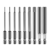 Tête de lot hexagonale intérieur solide magné­tique rallongement magné­tique du vent tête de tournevis électrique tête de tournevis pneumatique buse électrique par lot 6 Ling Fang