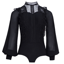 Danbaoluos new waltz dance suit white fashionable braided strip high collar jumpsuit womens modern dance top long sleeves