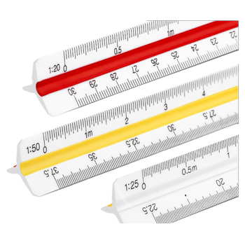 Triangular scale triangle large scale mitsubishi ruler drawing