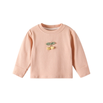 Fanhunting girls long-sleeved T-shirts for autumn 2024 new fashionable and versatile childrens bottoming shirts for baby girls spring and autumn