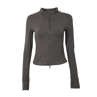 奔跑吧卡卡运动外套女长袖立领拉链跑步训练舒适紧身显瘦上衣健身