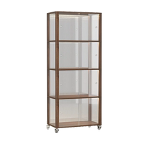 Hand-run display cabinet Lehigh building block display case for domestic multilayer ground solid wood acrylic model containing shelf
